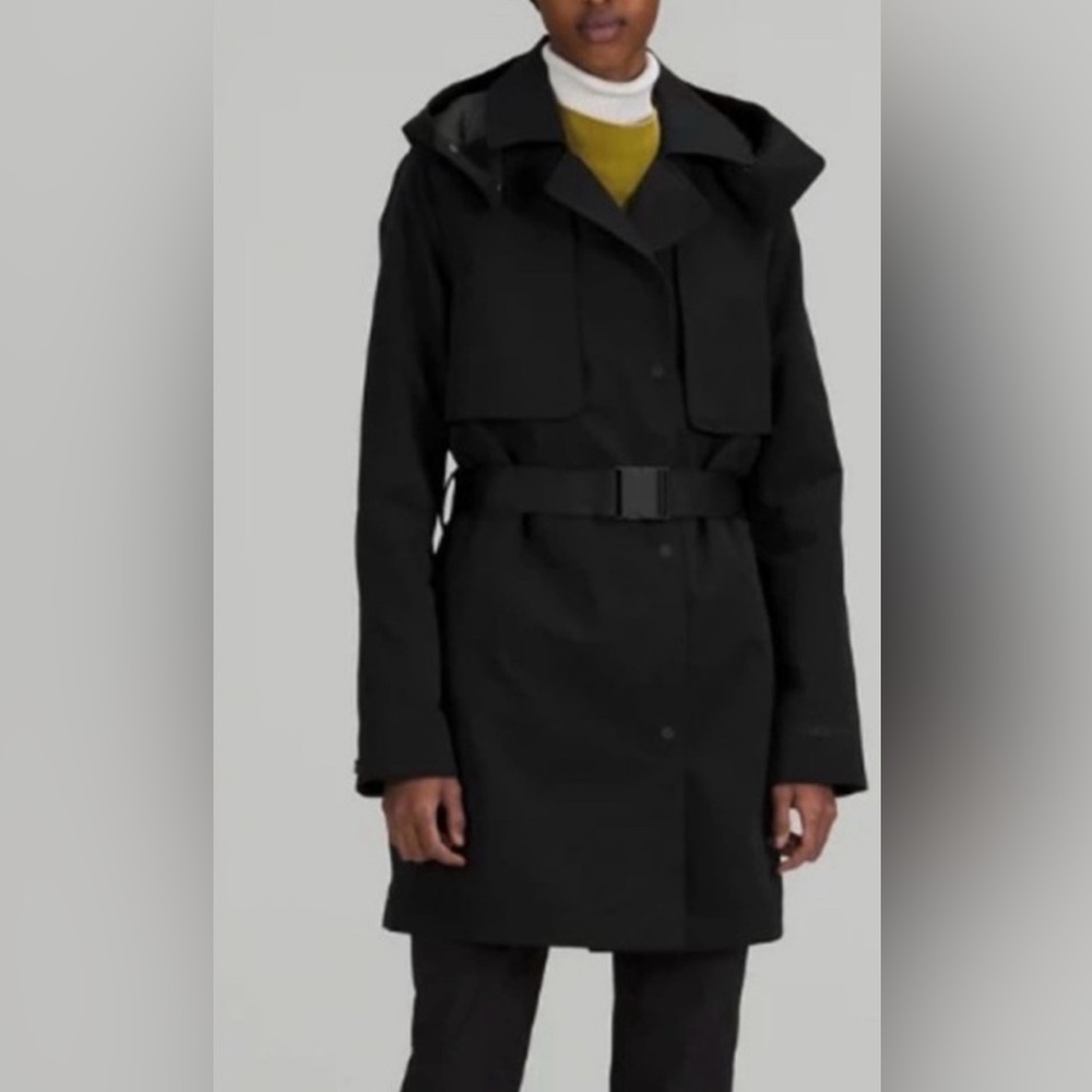 Lululemon Always There mid length trench coat- excellent condition, S (4/6)